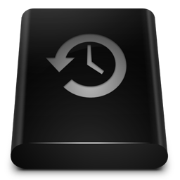 Black Drive Backup Icon 256x256 png